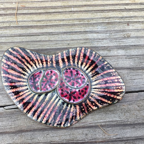 Modernist enameled brooch - Picture 5 of 7